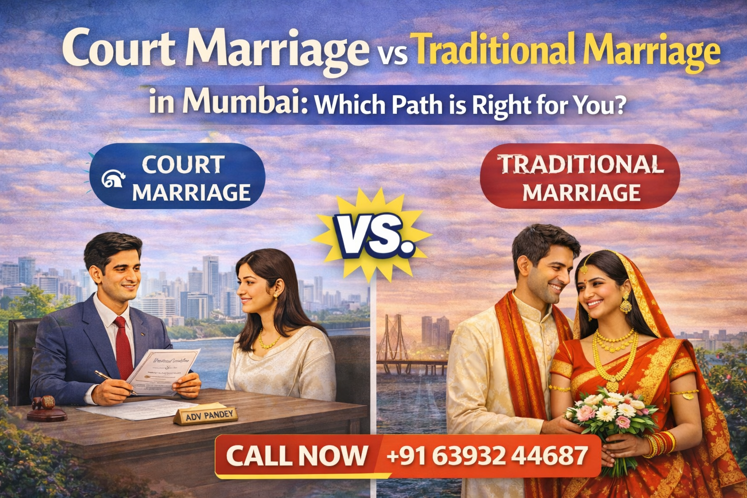 Court Marriage vs Traditional Marriage in Mumbai Which Path is Right for You​